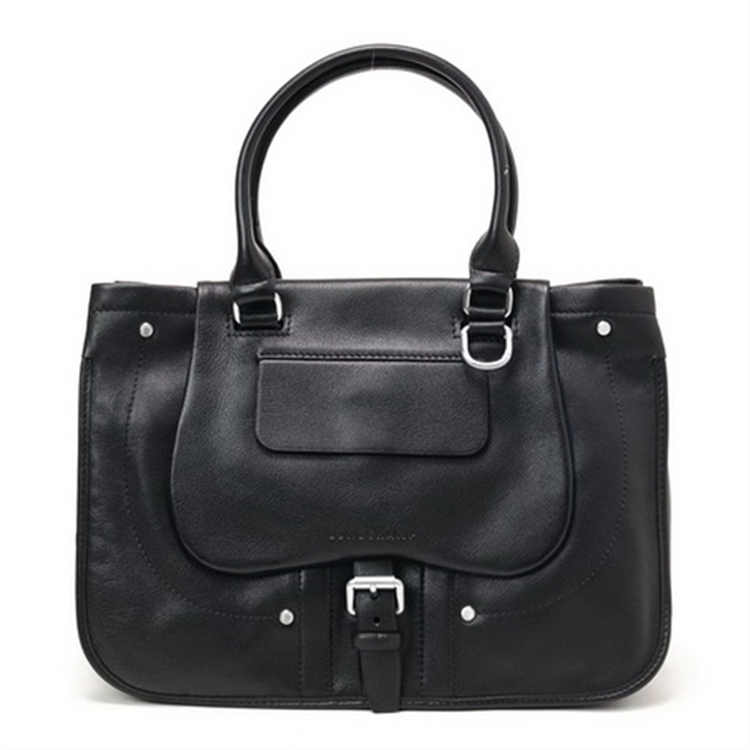 Longchamp BALZANE Tote Bags Black - Click Image to Close