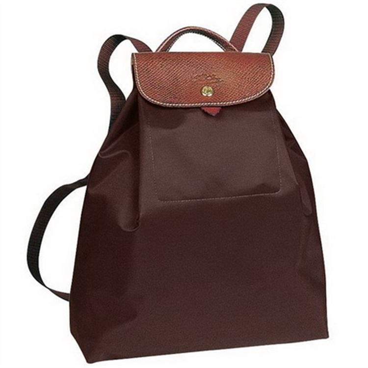Longchamp Backpacks Le Pliage Chocolate