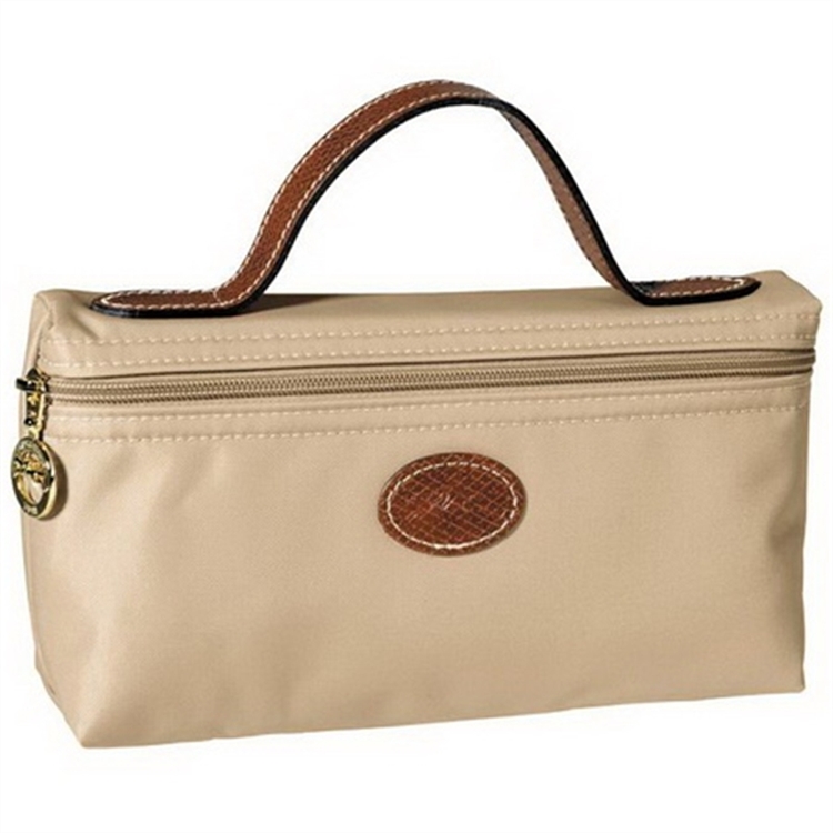 Longchamp Cosmetic Bags Beige - Click Image to Close