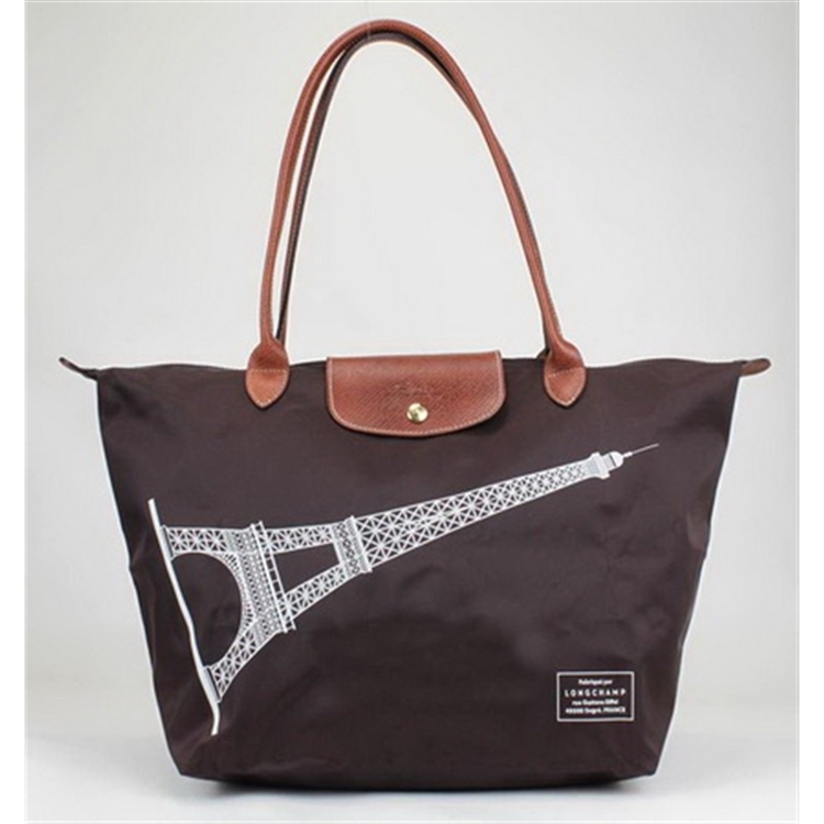 Longchamp Eiffel Tower Bags Coffee - Click Image to Close