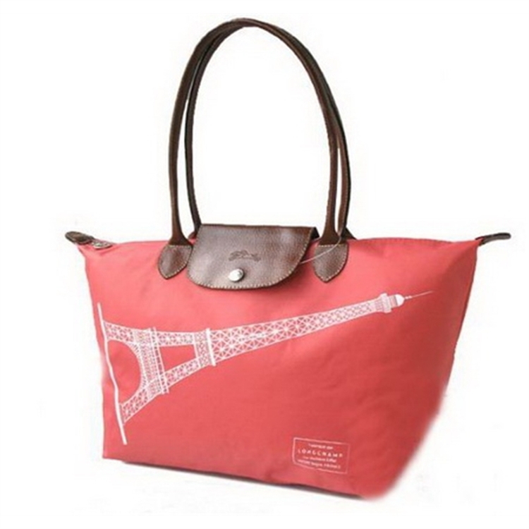 Longchamp Eiffel Tower Handbags Red - Click Image to Close