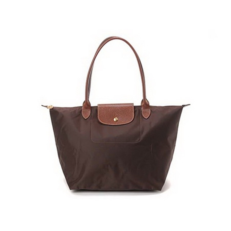 Longchamp Le Pliage Tote Bags Chocolate Outlet Online
