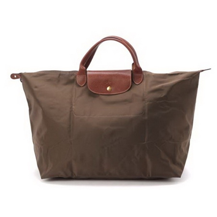 Longchamp Le Pliage Tote Bags Khaki Beige - Click Image to Close