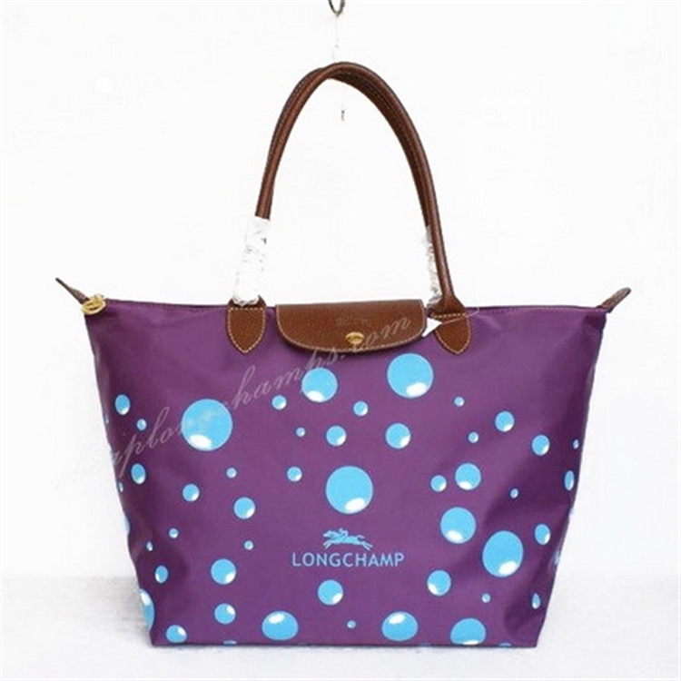 Longchamp Light Bubble Bags Purple