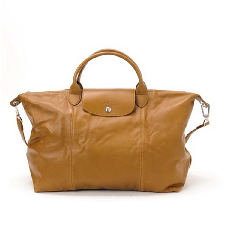 Longchamp Light Travel Bags Camel On Sale - Click Image to Close